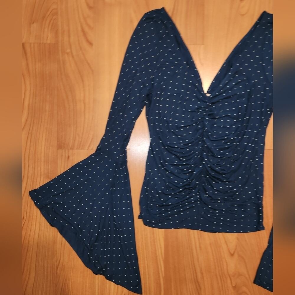 We The Free Polka Dot Bell Sleeve || Large EUC - Picture 8 of 11